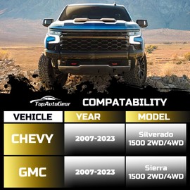 Leveling Lift Kit for 2007-2023 Silverado 1500 Sierra 1500,3 inch Front and 2 inch Rear Strut Spacers Leveling Kit for 2007-2023 Silverado 1500 Sierra 1500