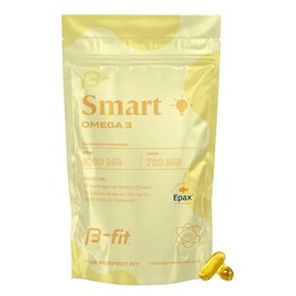 B-FIT B Omega 3 1800 mg Ácidos Grasos - 1080 EPA y 720 DHA - 180 Cápsulas de Omega-3 de Salmón Noruego y Pescado de Agua Fría - Patente EPAX - Cápsula