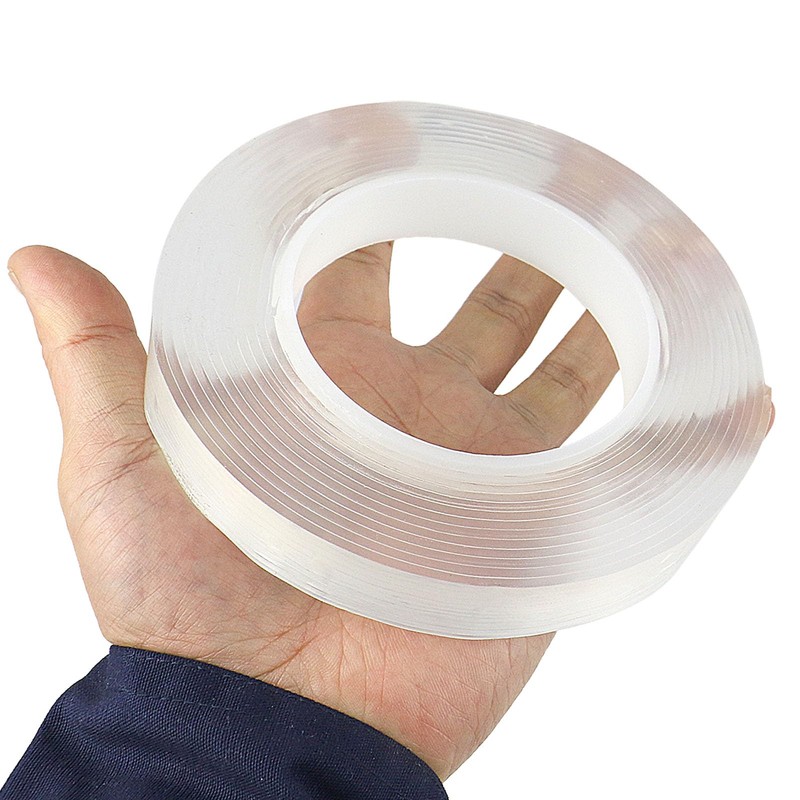 BOMEI PACK Magic Tape, Transparent, Double-Sided Tape, Super Strong Nano