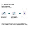 4G LTE CPE WiFi Router 3 Network Interfaces Improved Signal
