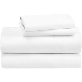 SARVAM FASHION King Size 1000 Thread Count Egyptian Cotton Sheet Set – Ultra Soft Sateen Weave, Hotel Luxury White Bedding – Deep Pocket Fitted Sheet, 4-Piece Set