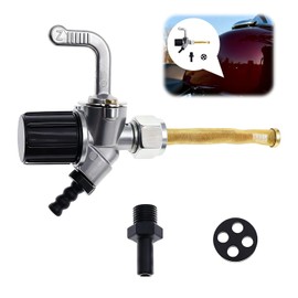 Fuel Tap with Water Bag Compatible with Simson Schwalbe Kr51/1, Kr51/2 and Sr 50, Simson S51, S50 - MZ EtZ, TS, ES, Brass Fuel Tank Valve for Motorcycle Tank