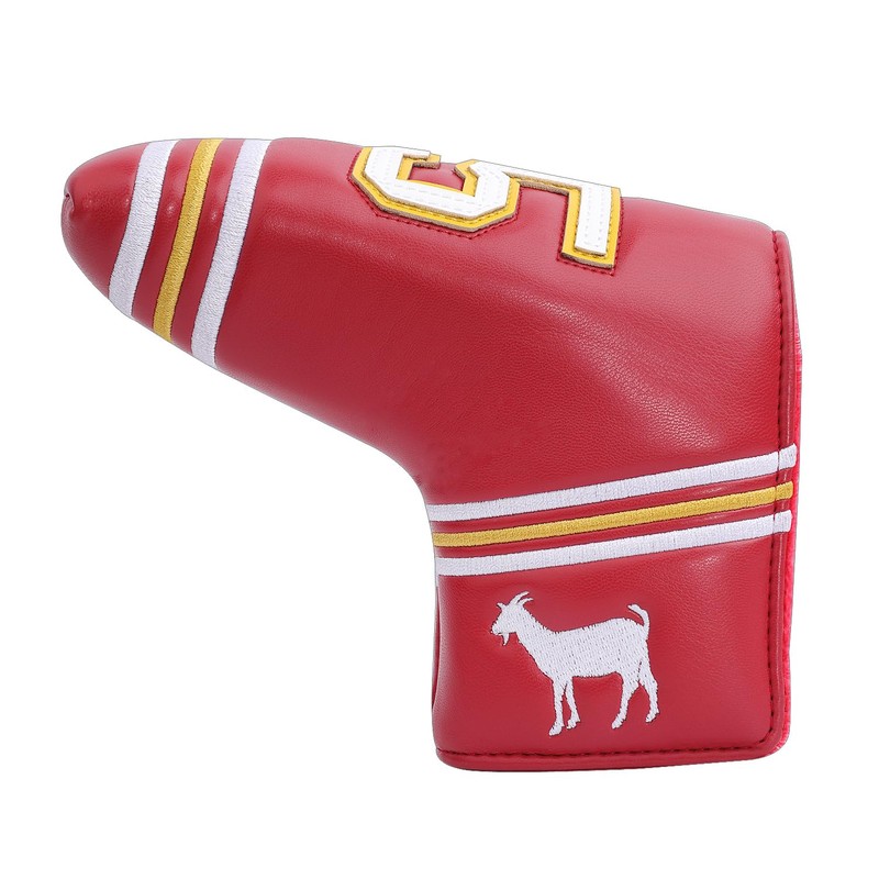 SHABIER Rote Golf-Putterabdeckung mit NO.15 Design Schlägerhaube für Blade Golf