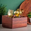 Brick Brown Premium Handcrafted Wooden Spoon stand for kitchen |