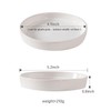 Docrin 2 Pack of 5.2 Inch White Ceramic Plant Saucer,Indoor