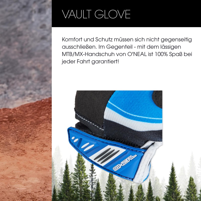 O 'Neal Matrix MX Racewear Gloves Black Blue Motocross Enduro