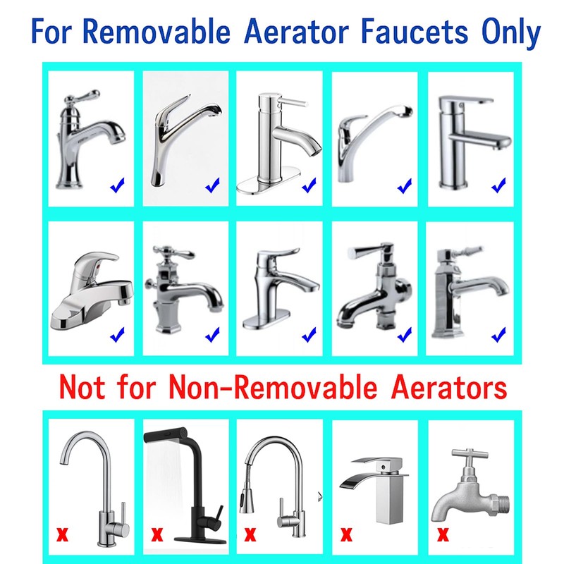 XNTONG Faucet Aerator Adapter - Male Thread M16.5 to Male
