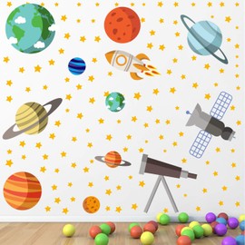 StickMe Bamboo Astronomy Wall Stickers Standard, Multicolour