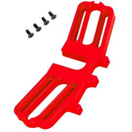Aluminum Dual Motor Mount Upgrades Part for Arrma 1/7 Felony 6S BLX/Infraction 6S BLX/Limitless 6S BLX,BRCatWPark Large Pinions Motor Mount Fixed Bracket,Red