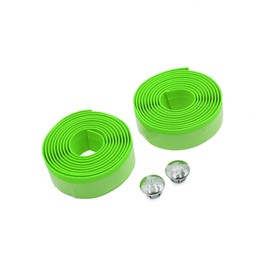 A ABSOPRO 2pcs Green Foam Anti Slip Handlebar Tape Bar Grip Wrap for Bike Item Replacement