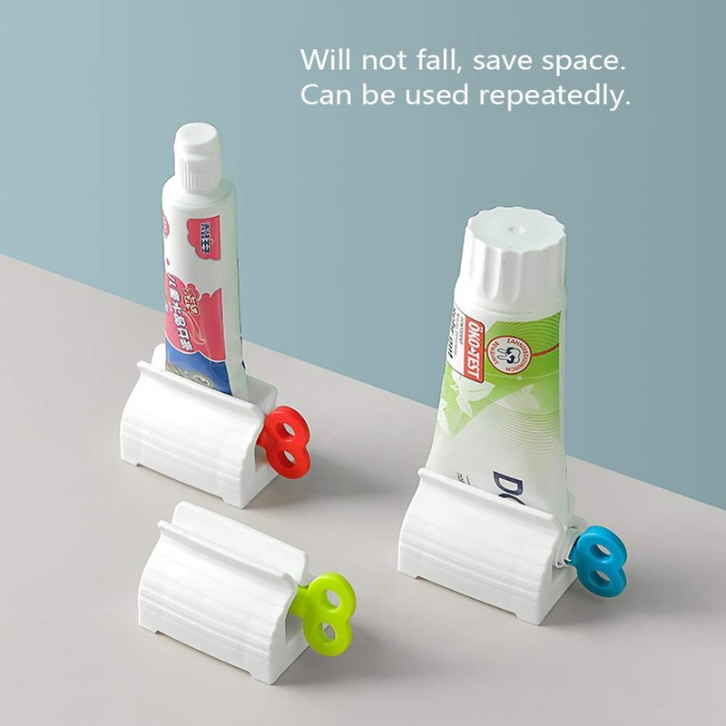 Toothpaste Squeezer,3 Pack Rolling Tube Toothpaste Dispenser Plastic Vertical Toothpaste