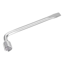 Utoolmart Car Spare Tire Lug Wrench for Jack - L Type Hexagon 24mm Slotted End Socket Repair Tool