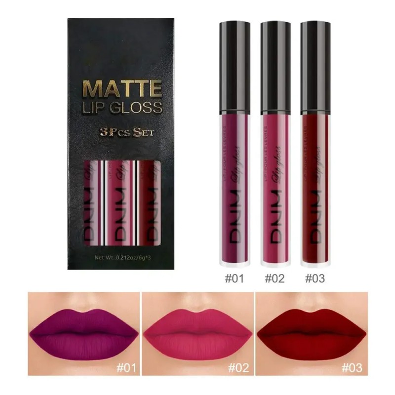S Set De Labiales Labiales Mate Larga Duracion Pintalabio D