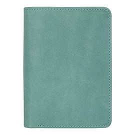 Police Badge Wallet, All Leather, Fits Any Shape Badge with a Clip Back (Turquoise, Clip)