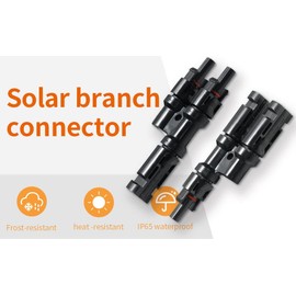 GWSOLAR MC4 Compatible Y Shape Parallel Connector + Connector with Backflow Prevention Diode [Set of 4] Solar Panel Parallel Connection: (1) System Voltage is less than 45V; (2) Isc is less than 15A, GW Solar (Backflow Prevention for Solar Panel+MC4 Comp