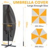 Onlyesh Parasol Protective Cover with Pole, 420D Protective Cover for