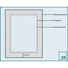 yd. Mount 25 x 25 cm / 13 x 13