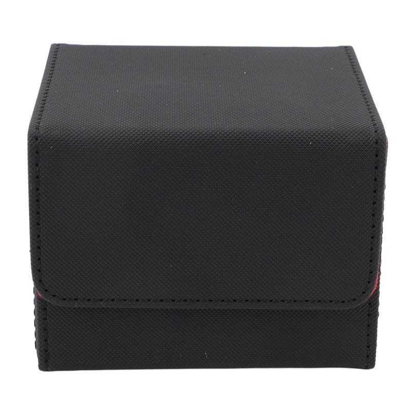 Card Storage Box Multipurpose Large Capacity Flip Side Insert PU