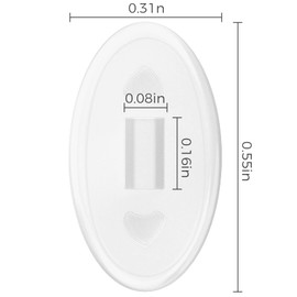 HILEEN 6 Pairs Push-in Nose Pads for Oakley Crosshair 2.0/Whisker/WireTap/Half Wire 2.0/Square Wire 3.0; Clear Silicone Nose Pieces Guards for Maui Jim Eyeglass Sunglass