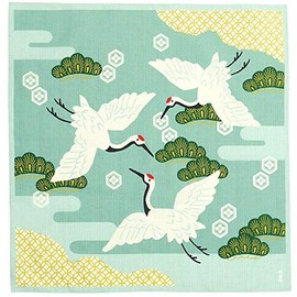 Hamamonyo Kofu (Furoshiki, 19.7 inches (50 cm) Sugi Crane Dance