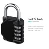 Combination Lock, [2 Packs] 4 Digit Re-settable Security Padlock, Combination