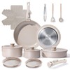 Chef Power Ceramic Nonstick Pots and Pans Set 19 Piece