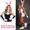 Vicenpal 8 Pieces Halloween Rabbit Costume Set Bunny Shoes Headband
