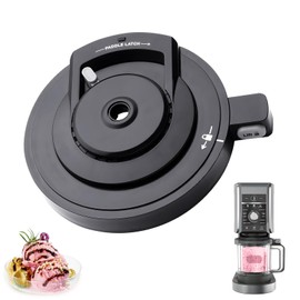 Outer Bowl Lid Replacement For Ninja Creami Deluxe Ice Cream Maker, Creami Deluxe Lid Compatible with Ninja NC501 NC500 Series, Reusable Creami Accessories Parts (NO Paddle)