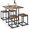 S AFSTAR Dining Table Set for 4, 5-Piece Dining Table