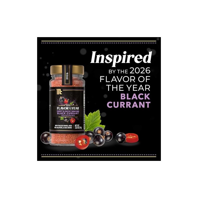 McCormick Seasoning, Black Currant, Sweet & Smoky, 2026 Flavor of