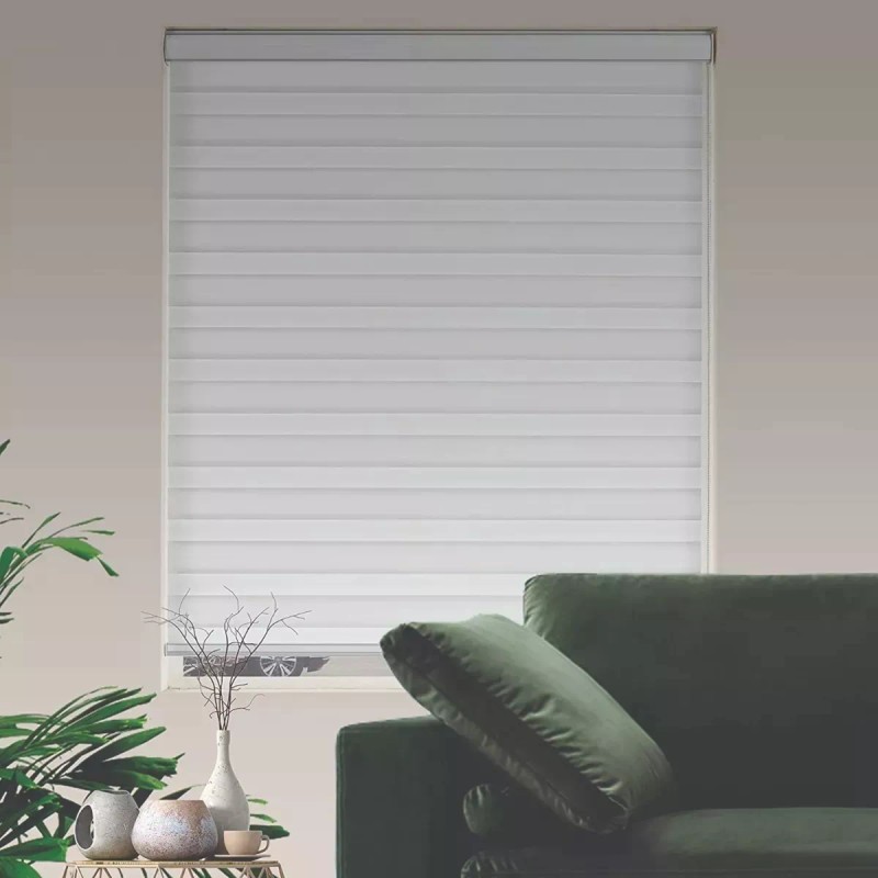 YG05 Persiana Doble Capa Con Diseño De Cebra Enrollable 100x200cm