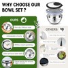 P&P CHEF 4-In-1 Stainless Steel Colander with Bowl Set, Rotatable