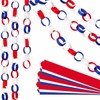 Baluue 4th of July Paper Chain, Red White and Blue