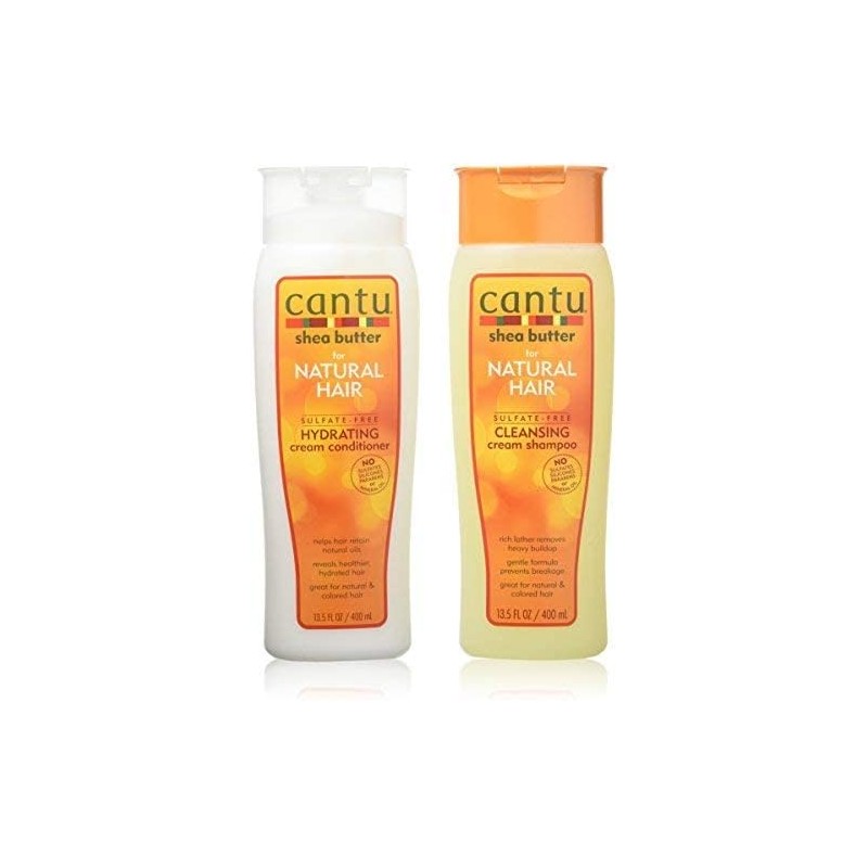Cantu Shea Butter Cleansing Shampoo + Hydrating Conditioner 13.5oz "Duo"
