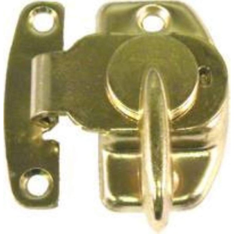 Brass Table Sash Lock Cam-Type spring release dining kitchen leaf
