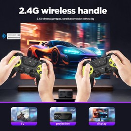 Retro Games Console, 40000+ wireless retro gaming console stick,HD HDMI TV Revisit Classic retro play Plug and Play game stick,Premium Competitive Dual Controllers