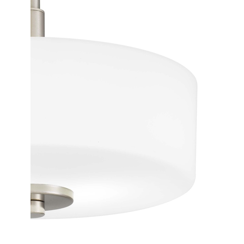 Tawson Abra 2-Light Semi Flush Mount Light with Etched Glass