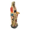 Imagen De Resina Santa Muerte Con Falda De Cráneos.
