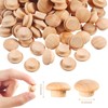 200-Piece Hardwood Mushroom Caps - 5/16 Inch Wooden Button Plugs