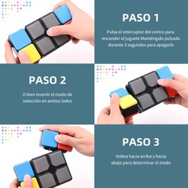 BLBAISH Juego Electrónico de Memoria y Cerebro Cube, Juego De Cubo Electrónico, Rompecabezas Cubo Rubik, 4 Modos, con Función Música, Adecuados para Niños y Adolescentes