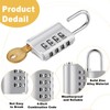 Kenning 10 Pcs Combination Padlock 4 Digit Combination Lock with