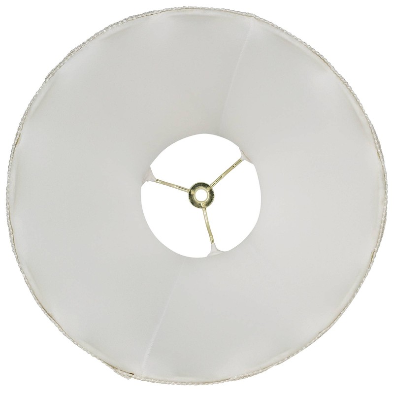 Creme Medium Scallop Bell Lamp Shade 5" Top x 12"
