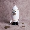 Gaolinci Rocket Ship Coin Bank, Money Box, Piggy Bank, Home