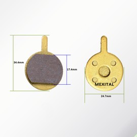 MEXITAL Bicycle Brake Pads, 4 Pairs of Disc Brake Pads for Promax DSK-400/410/610/610J/650/650J/XNINE S14-4