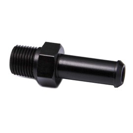 PrecisionGeek Black Aluminium Coupling Plug Hose Nozzle Male Thread 1/8 NPT to Hose 7 mm - 8 mm (5/16 Inch)