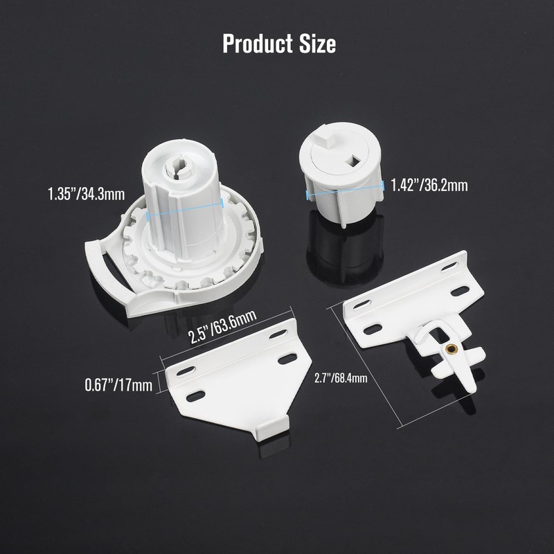 #560 Universal Roller Shade Replacement Parts, Roller Blind Fitting Repair