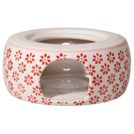 Bloomingville Susie Retro Tea Warmer Vintage Pot Warmer Diameter 14.5 cm Red Ceramic