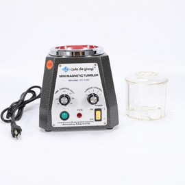 Mini Magnetic Tumbler, 4 Speeds Control 100mm Magnetic Jewelry Polisher and Finisher Machine for Light Metal