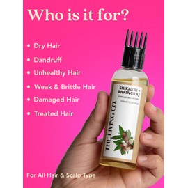 THE LIVING CO Shikakai + Bhringraj Stimulating Hair Oil For Hair Growth - 100ml