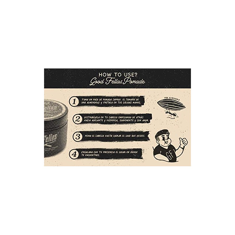 GoodFellas Pomada para Cabello de Fijación Fuerte Strong Pomade con